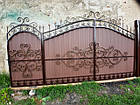 Ворота ковані з профнастилу, фото 5