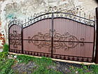 Ворота ковані з профнастилу, фото 6