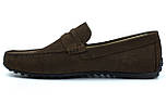 Коричневі жіночі замшеві мокасини чоловіче взуття великих розмірів Rosso Avangard ETHEREAL Arena BroNubPerfBS, фото 3