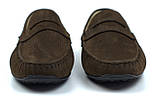 Коричневі жіночі замшеві мокасини чоловіче взуття великих розмірів Rosso Avangard ETHEREAL Arena BroNubPerfBS, фото 5