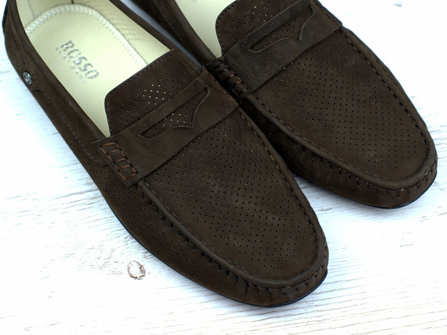 Rosso Avangard ETHEREAL Arena BroNubPerfBSETHEREAL Arena BroNubPerfBS Коричневі жіночі замшеві мокасини взуття великих розмірів чоловіча Rosso Avangard ETHEREAL Arena BroNubPerfBS