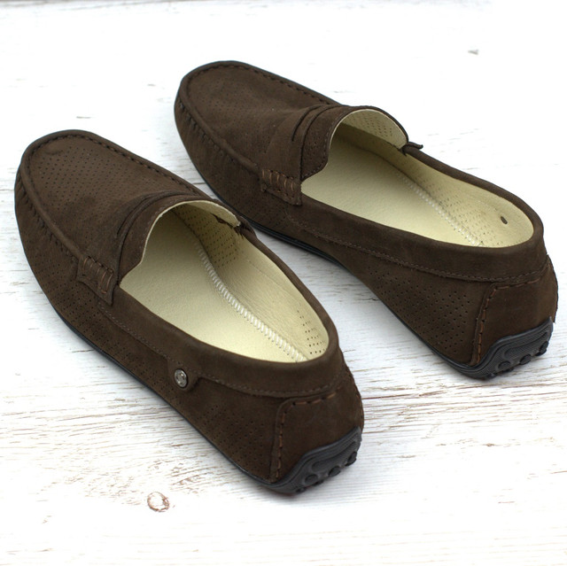 Rosso Avangard ETHEREAL Arena BroNubPerfBS Коричневі жіночі замшеві мокасини взуття великих розмірів чоловіча Rosso Avangard ETHEREAL Arena BroNubPerfBS