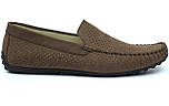 Мокасини чоловічі коричневі нубукові перфорація літнє взуття великих розмірів Rosso Avangard BS M4 Perf Capu, фото 2