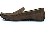 Мокасини чоловічі коричневі нубукові перфорація літнє взуття великих розмірів Rosso Avangard BS M4 Perf Capu, фото 3