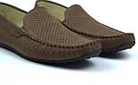 Мокасини чоловічі коричневі нубукові перфорація літнє взуття великих розмірів Rosso Avangard BS M4 Perf Capu, фото 10