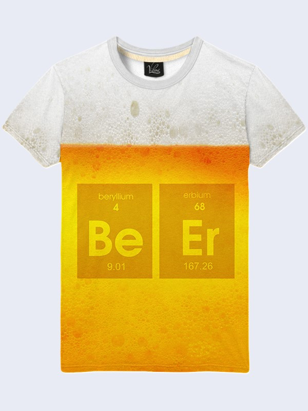 Чоловіча футболка з принтом Пиво