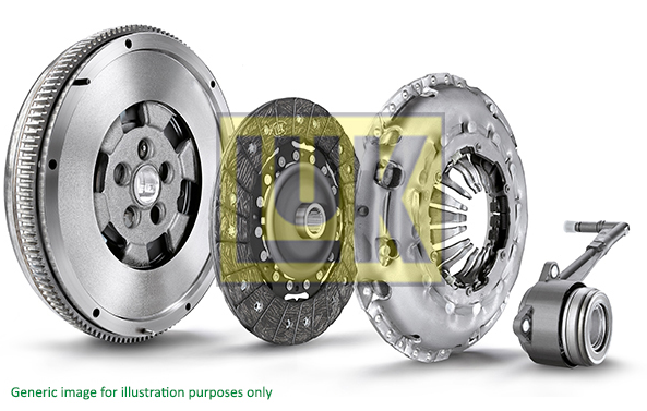 Комплект зчеплення з двухмассовым маховиком LUK 600002400 FORD TRANSIT 2,4 DI 00-, фото 1