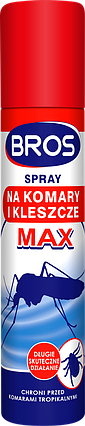 BROS/ БРОС спрей від комарів і кліщів MAX, 90 мл — захищає від укусів комарів і кліщів, фото 2
