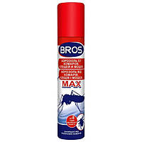 BROS/ БРОС спрей от комаров и клещей MAX, 90 мл защищает от укусов комаров и клещей
