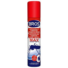 BROS/ БРОС спрей від комарів і кліщів MAX, 90 мл — захищає від укусів комарів і кліщів