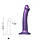 Насадка для страпона Strap-On-Me Mono Density Dildo Violet M, діам. 3,3 см, одношаровий силікон, гибк, фото 3