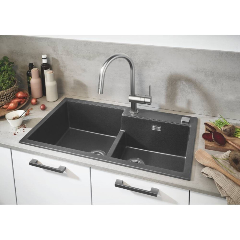 Гранітна мийка Grohe EX Sink 31649AT0 серія K500 8650 подвійна