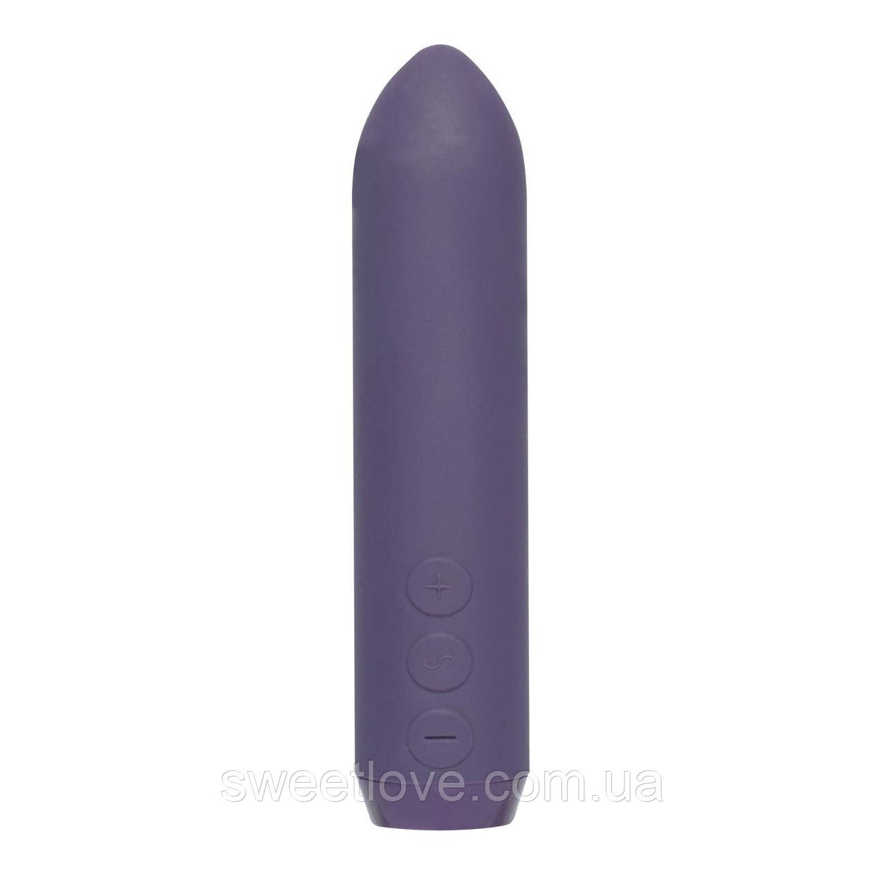 Минивибратор Je Joue - Classic Bullet Vibrator Purple з глибокої вібрацією і фіксацією на палець