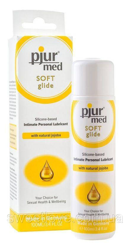 Силіконова змазка pjur MED Soft glide 100 мл з маслом жожоба для дуже сухої і чутливої шкіри