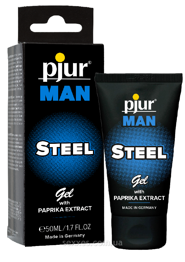 Гель для пеніса стимулюючий pjur MAN Steel Gel 50 ml з екстрактом паприки і ментолом
