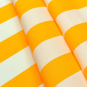 Тканина для вулиці широку смугу Дралон Listado молочний, жовтий