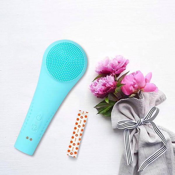 Масажер для тіла і обличчя Cleansing Brush IPX7 синій | Puls69