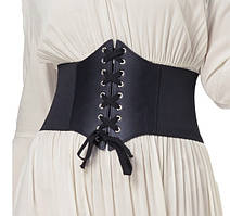 Пояс корсетний шкіряний, корсет на шнурівці