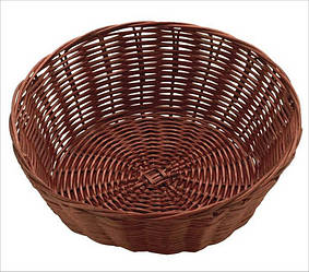 Кошик FoREST круглий темно-коричневий d23 см h7 см (531026) з швидкою доставкою по Україні