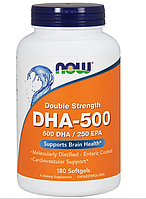 NOW Foods, ДГК-500, двойная сила DHA-500 / EPA-250 180 капсул