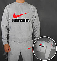 Спортивний костюм Nike Just do it сірий (люкс) XS