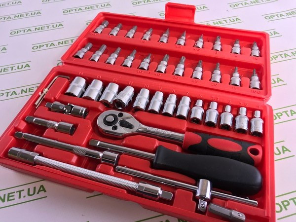 Набір інструментів auto tools 46 деталей, фото 1