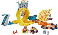 Трек Вспыш и чудо машинки Вспыш Рык Смельчак Городская ось Fisher-Price Blaze and the Monster Machines GFC08