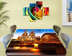 Вінілова наклейка на стіл Арковий міст Європа Вінілова наклейка на стіл, бежевий 60 х 100 см, фото 4