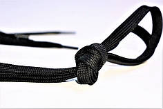 Шнурок плетінь 154 чорний 100см(6мм)