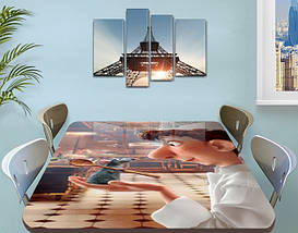 Виниловая наклейка на стол Рататуй мышонок мультик двойная пленка, 60 х 100 см, мультфильмы, бежевый, фото 3
