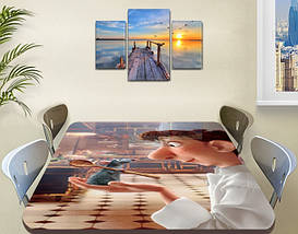 Виниловая наклейка на стол Рататуй мышонок мультик двойная пленка, 60 х 100 см, мультфильмы, бежевый, фото 2
