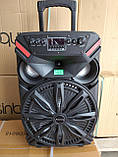 Портативна колонка TMG ORIGINAL UF-1719 з радіомікрофонами 200 W (FM/USB/Bluetooth/12V), фото 4