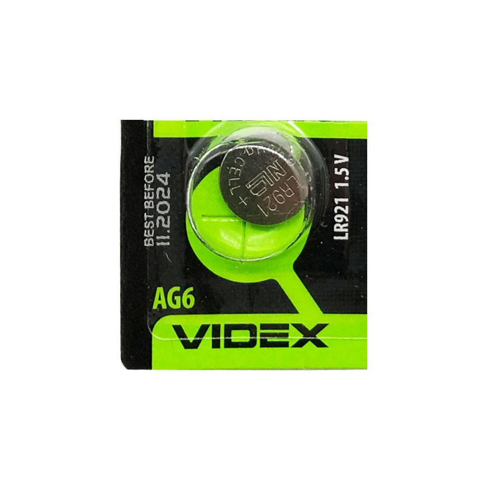 Годинникова батарейка LR921 / 171 / AG6 Videx Alkaline (1.5v) 1шт