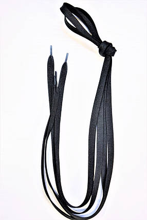Шнурок плетінь 165 чорний 120см(8мм), фото 2