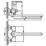 Змішувач для ванни Haiba Focus 006 матовий (HB0119), фото 2