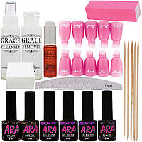 Набір Профі для покриття нігтів гель-лаком AraEStyle