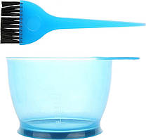 Миска для фарбування з пензлем блакитнаEStyle