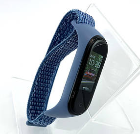 Оригінальний ремінець для Xiaomi Mi Band 3/4 тканинний блакитний