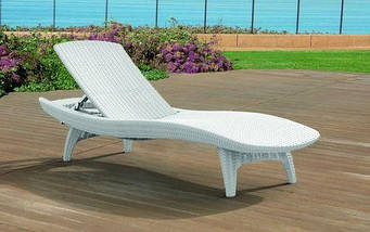 Шезлонг, Pacific, білий УЦІНКА, фото 3