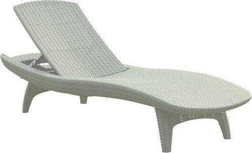 Шезлонг, Pacific, білий УЦІНКА, фото 1