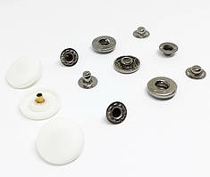 Кнопка пластикова 17 мм біла (у пакованні 1000 штук)