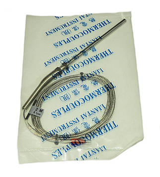 Датчик температури K-типу, до термометра XH-B310, t - 0 ~ 400°C, L-100мм, довжина проводу 2м.