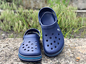 Крокси Crocs сині та білі 36-46 розміри KF0602