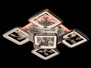 Люстра світлодіодна стельова S8157/4+1 HR LED 3color dimmer