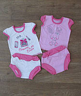 Детский набор для новорожденных тонкий, ясельный летний комплект (костюм) на выписку для девочек