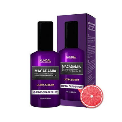 Сироватка для волосся "Рожевий грейпфрут" KUNDAL Macadamia Ultra Serum Pink Grapefruit 100ml
