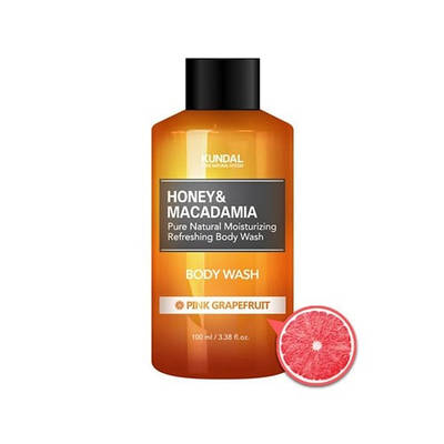 Гель для душу "Рожевий грейпфрут" KUNDAL Honey & Macadamia Body Wash Pink Grapefruit 100ml