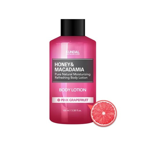 Лосьйон для тіла "Рожевий грейпфрут" KUNDAL Honey & Macadamia Body Lotion Pink Grapefruit 100ml