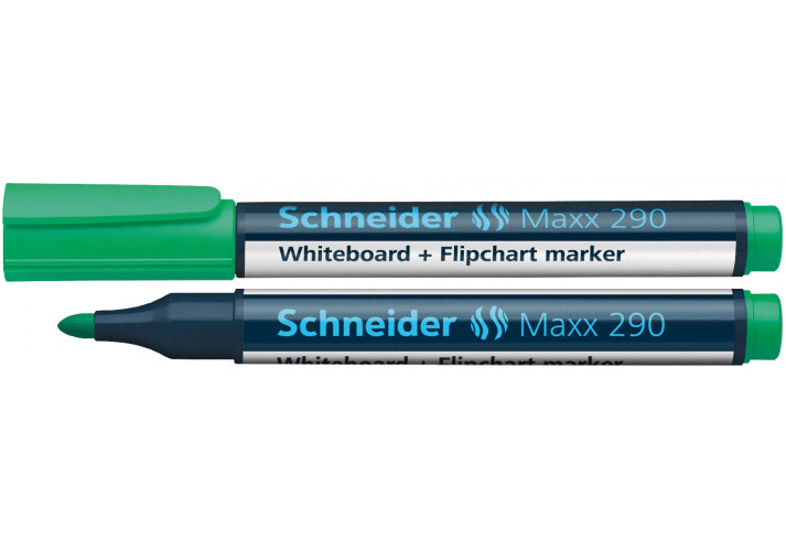 Маркер для досок и флипчартов Schneider Maxx 290 2-3 мм Зеленый (S129004) SCHNEIDER (72039291) - фото 1 - id-p1195051018