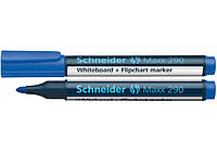 Маркер для досок и флипчартов SCHNEIDER MAXX 290 2-3 мм, синий, S129003 SCHNEIDER (72039309)